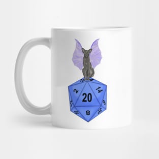 Druid cat. Winged cat. D20 Mug